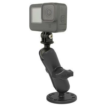 RAM-B-138-GOP1U:RAM-B-138-GOP1U_1:RAM Drill-Down Mount with Universal Action Camera Adapter