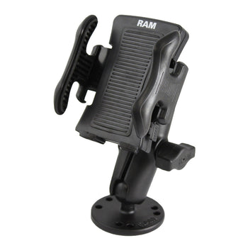 RAM-B-138-UN5U:RAM-B-138-UN5U_1:RAM Drill-Down Mount with Spring-Loaded Phone Holder