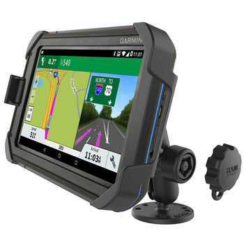 RAM-B-138L-GA75LU:RAM-B-138L-GA75LU_1:RAM EZ-Roll'r™ Drill-Down Mount for Garmin Fleet 770, Overlander + More