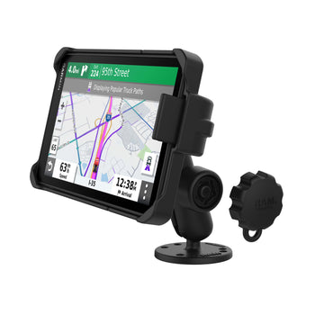 RAM-B-138L-GA77LU:RAM-B-138L-GA77LU_1:RAM EZ-Roll'r™ Drill-Down Mount for Garmin dēzl™ OTR700