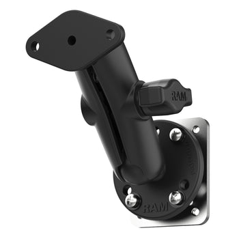 RAM-B-138U-225B2:RAM-B-138U-225B2_1:RAM Double Ball Mount with Backing Plate & Diamond Plate