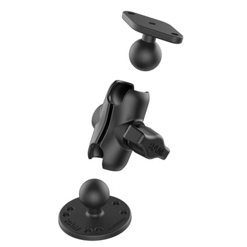 RAM-B-138U-A:RAM-B-138U-A_2:RAM Double Ball Drill-Down Mount with Diamond Plate - Short