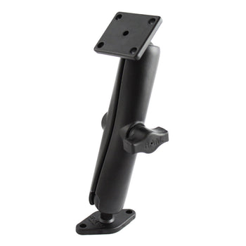 RAM-B-140U-C:RAM-B-140U-C_1:RAM Double Ball Mount with 2-Hole & 4-Hole AMPS Plates - Long