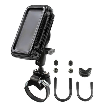 RAM-B-149Z-2-AQ2:RAM-B-149Z-2-AQ2_2:RAM Aqua Box ATV/UTV Rail Mount for Medium Devices