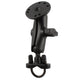 RAM® Handlebar U-Bolt Double Ball Mount with Round Plate - B Size Medium