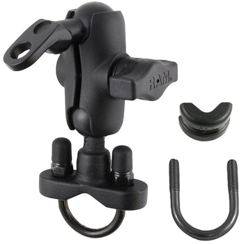 RAM-B-149Z-A-272U:RAM-B-149Z-A-272U_1:RAM® Handlebar U-Bolt Double Ball Mount with 9mm Hole - Short
