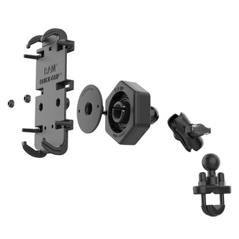RAM-B-149Z-A-PD4-462:RAM-B-149Z-A-PD4-462_3:RAM Quick-Grip™ XL Phone Mount with Vibe-Safe™ & U-Bolt Base - Short