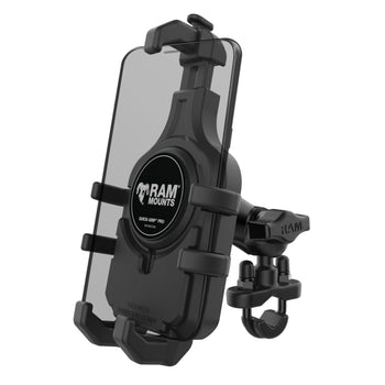 RAM-B-149Z-A-PD5U:RAM-B-149Z-A-PD5U_1:RAM® Quick-Grip™ Pro Phone Mount with Handlebar U-Bolt Base - Short