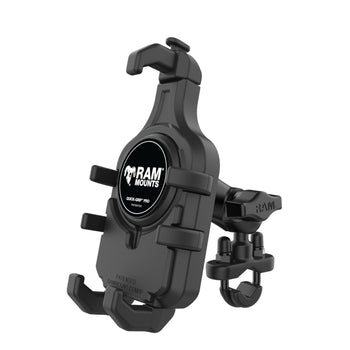 RAM-B-149Z-A-PD5U:RAM-B-149Z-A-PD5U_2:RAM® Quick-Grip™ Pro Phone Mount with Handlebar U-Bolt Base - Short