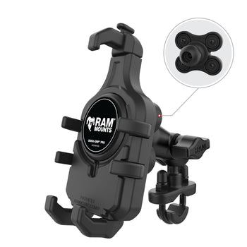 RAM-B-149Z-A-PD5VU:RAM-B-149Z-A-PD5VU_2:RAM Quick-Grip™ Pro Vibration Damping Phone Mount with U-Bolt Base
