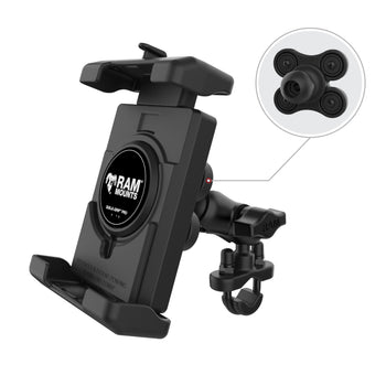 RAM-B-149Z-A-PD7VU:RAM-B-149Z-A-PD7VU_2:RAM® Quick-Grip™ Pro XL Vibration Damping Phone Mount with U-Bolt Base