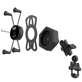 RAM-B-149Z-A-UN10-462:RAM-B-149Z-A-UN10-462_4:RAM X-Grip Large Phone Mount with Vibe-Safe™ & U-Bolt Base - Short