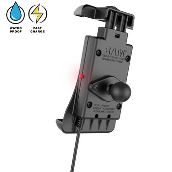RAM-B-149Z-A-UN14W-V7M-1:RAM-B-149Z-A-UN14W-V7M-1_4:RAM® Quick-Grip™ 15W Waterproof Wireless Charging Handlebar Mount
