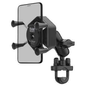 RAM-B-149Z-A-UN7-462:RAM-B-149Z-A-UN7-462_1:RAM X-Grip Phone Mount with Vibe-Safe™ & U-Bolt Base - Short