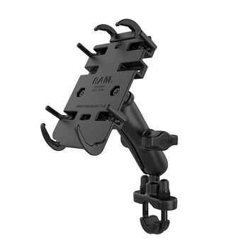 RAM-B-149Z-PD3:RAM-B-149Z-PD3_1:RAM Quick-Grip™ Phone Mount with Handlebar U-Bolt Base - Medium