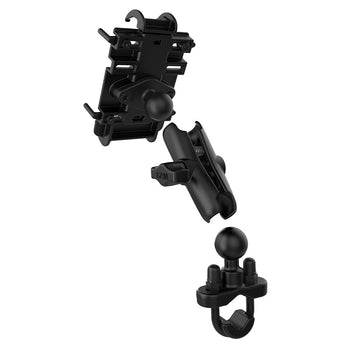 RAM-B-149Z-PD3:RAM-B-149Z-PD3_3:RAM Quick-Grip™ Phone Mount with Handlebar U-Bolt Base - Medium