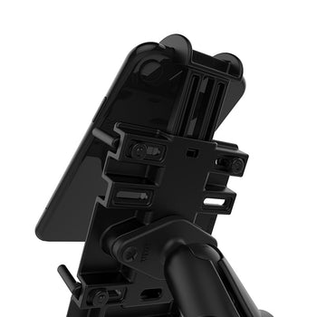 RAM-B-149Z-PD3:RAM-B-149Z-PD3_5:RAM Quick-Grip™ Phone Mount with Handlebar U-Bolt Base - Medium