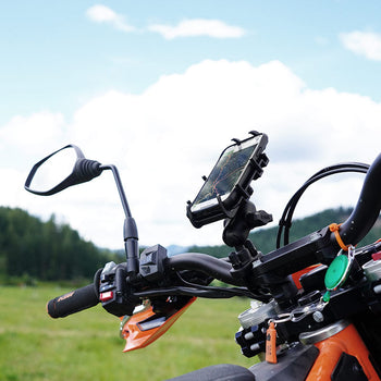 RAM-B-149Z-PD3:RAM-B-149Z-PD3_6:RAM Quick-Grip™ Phone Mount with Handlebar U-Bolt Base - Medium
