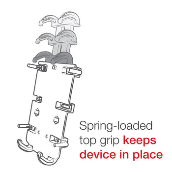 RAM-B-149Z-PD4U:RAM-B-149Z-PD4U_5:RAM Quick-Grip™ XL Phone Mount with Handlebar U-Bolt Base - Medium