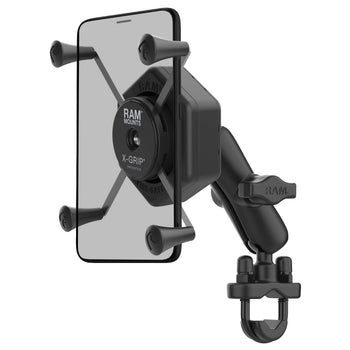 RAM-B-149Z-UN10-462:RAM-B-149Z-UN10-462_1:RAM X-Grip Large Phone Mount with Vibe-Safe™ & U-Bolt Base - Medium