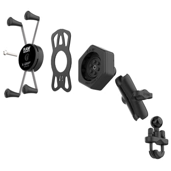 RAM-B-149Z-UN10-462:RAM-B-149Z-UN10-462_4:RAM® X-Grip® Large Phone Mount with Vibe-Safe™ & U-Bolt Base - Medium