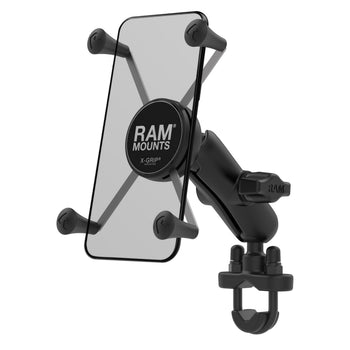 RAM-B-149Z-UN10U:RAM-B-149Z-UN10U_1:RAM X-Grip Large Phone Mount with Handlebar U-Bolt Base - Medium