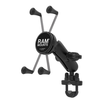 RAM-B-149Z-UN10:RAM-B-149Z-UN10_2:RAM X-Grip Large Phone Mount with Handlebar U-Bolt Base - Medium