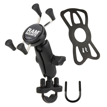 RAM-B-149Z-UN7U:RAM-B-149Z-UN7U_2:RAM X-Grip Phone Mount with Handlebar U-Bolt Base - Medium