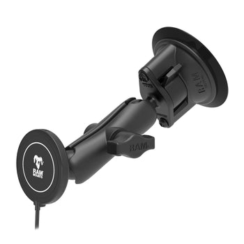 RAM-B-166-AP-MAG-1-W2MU:RAM-B-166-AP-MAG-1-W2MU_1:RAM Twist-Lock™ Suction Cup Mount with RAM Qi2 15W Wireless Charger