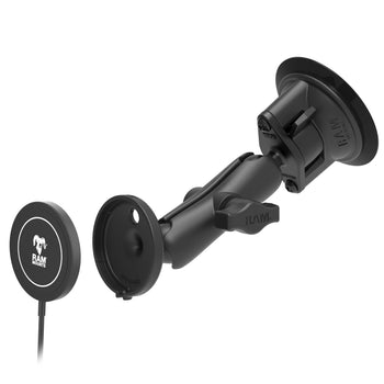 RAM-B-166-AP-MAG-1-W2MU:RAM-B-166-AP-MAG-1-W2MU_2:RAM Twist-Lock™ Suction Cup Mount with RAM Qi2 15W Wireless Charger
