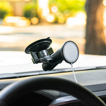 RAM-B-166-AP-MAG:RAM-B-166-AP-MAG_6:RAM Twist-Lock™ Suction Cup Mount for Apple MagSafe (2020)