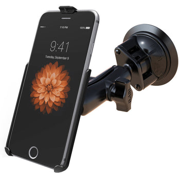 RAM-B-166-AP19U:RAM-B-166-AP19U_1:RAM Twist-Lock™ Suction Cup Mount for Apple iPhone Xs Max, 7 & 6 Plus