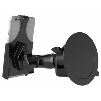 RAM-B-166-AP19U:RAM-B-166-AP19U_3:RAM Twist-Lock™ Suction Cup Mount for Apple iPhone Xs Max, 7 & 6 Plus
