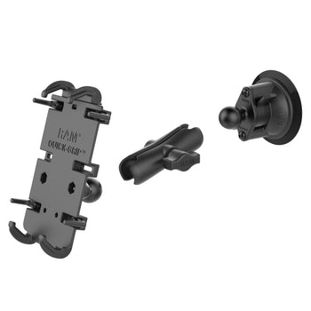 RAM-B-166-PD4U:RAM-B-166-PD4U_3:RAM® Quick-Grip™ XL Phone Mount with Twist-Lock™ Suction Cup - Medium