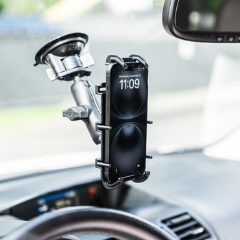 RAM-B-166-PD4U:RAM-B-166-PD4U_8:RAM Quick-Grip™ XL Phone Mount with Twist-Lock™ Suction Cup - Medium