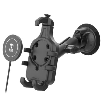 RAM-B-166-PD5-W2MU:RAM-B-166-PD5-W2MU_2:RAM Quick-Grip™ Pro Suction Cup Mount with Qi2 15W Wireless Charger