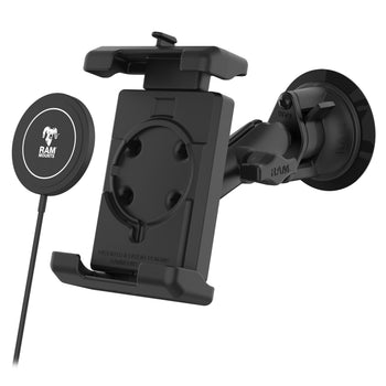 RAM-B-166-PD7-W2MU:RAM-B-166-PD7-W2MU_2:RAM Quick-Grip™ Pro XL Suction Cup Mount with Qi2 15W Wireless Charger