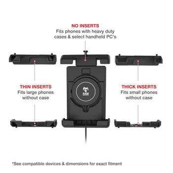 RAM-B-166-PD7-W2MU:RAM-B-166-PD7-W2MU_5:RAM Quick-Grip™ Pro XL Suction Cup Mount with Qi2 15W Wireless Charger