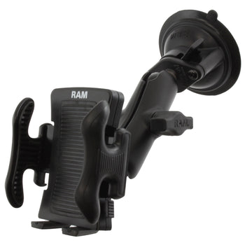 RAM-B-166-UN5U:RAM-B-166-UN5U_1:RAM Twist-Lock™ Suction Cup Mount with Spring-Loaded Phone Holder