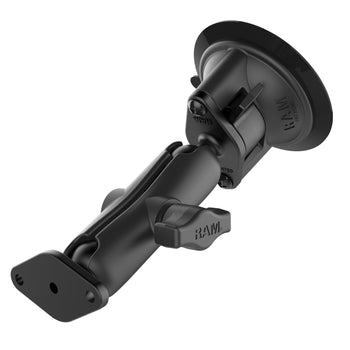 RAM-B-166:RAM-B-166_1:RAM Twist-Lock™ Suction Cup Double Ball Mount - Medium