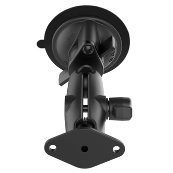 RAM-B-166:RAM-B-166_5:RAM Twist-Lock™ Suction Cup Double Ball Mount - Medium