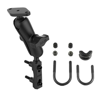 RAM-B-174U:RAM-B-174U_1:RAM Motorcycle Brake/Clutch Reservoir Mount with Diamond Plate - Medium