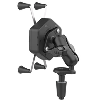 RAM-B-176-A-UN10-462:RAM-B-176-A-UN10-462_3:RAM® X-Grip® Large Phone Mount with Vibe-Safe™ & Fork Stem Base - Short