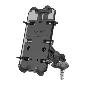 RAM-B-176W1-A-PD4U:RAM-B-176W1-A-PD4U_1:RAM Quick-Grip™ XL Phone Holder with Fork Stem Wedge Base - Short