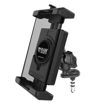 RAM-B-176W1-A-PD7U:RAM-B-176W1-A-PD7U_1:RAM Quick-Grip™ Pro XL Phone Mount with Fork Stem Wedge Base - Short