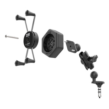RAM-B-176W1-A-UN10-462U:RAM-B-176W1-A-UN10-462U_4:UNPKD RAM STEM MOUNT SHORT ARM & RAM X-GRIP WITH VIBE-SAFE
