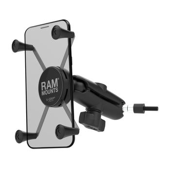 RAM-B-186-M6-UN10U:RAM-B-186-M6-UN10U_1:RAM X-Grip Large Phone Mount with Grab Handle & A-Pillar M6 Bolt Base