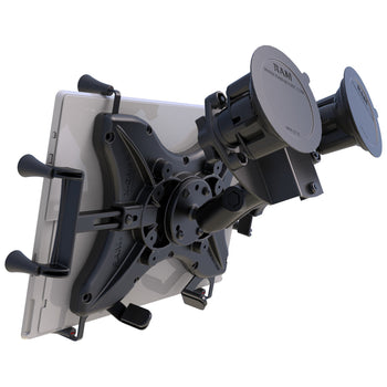 RAM-B-189-PIV1-UN11U:RAM-B-189-PIV1-UN11U_3:RAM X-Grip with RAM Twist-Lock™ Pivot Suction for 12"-13" Tablets