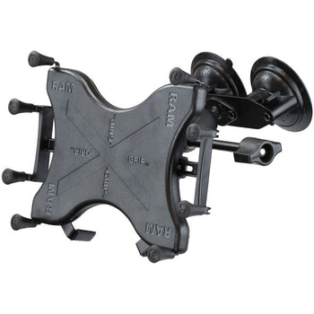 RAM-B-189-UN9-FRO1-KRU:RAM-B-189-UN9-FRO1-KRU_2:RAM X-Grip with Dual Suction for 9"-11" Tablets - Flat Plate