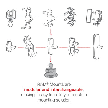 RAM-B-224-1:RAM-B-224-1_5:RAM Twist-Lock™ Suction Cup Base with Ball